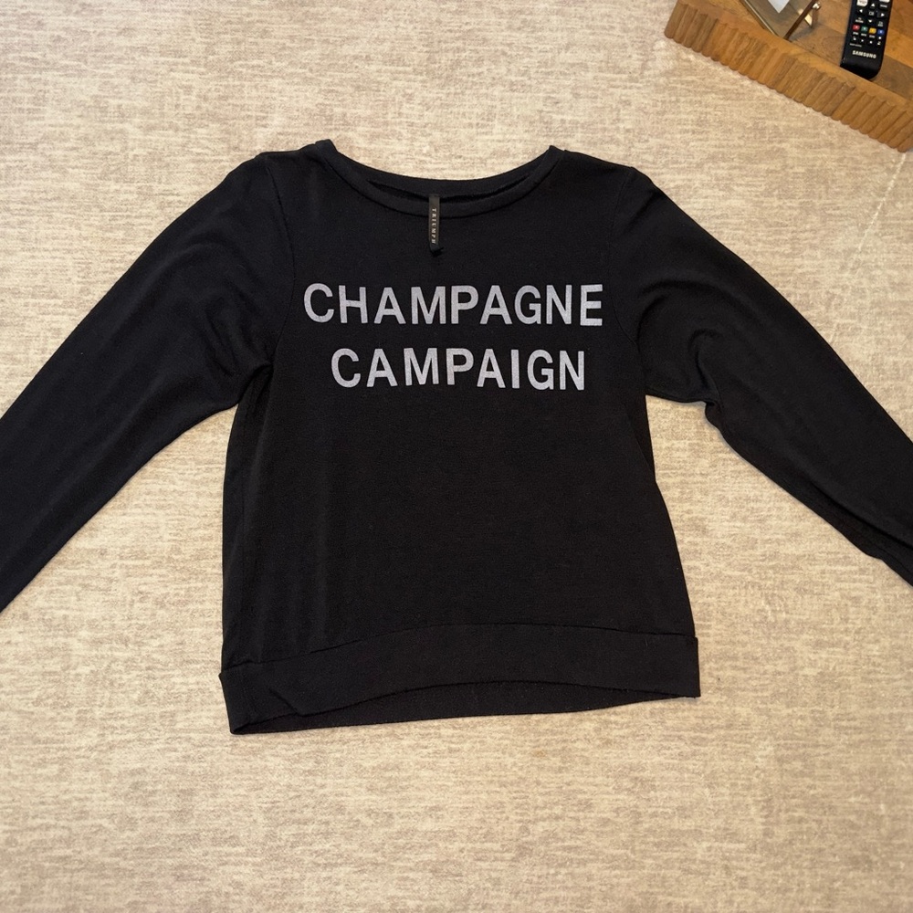 Champagne campaign black top-M